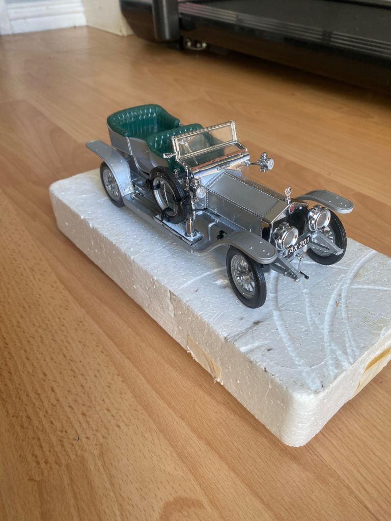 Franklin mint silver ghost model car