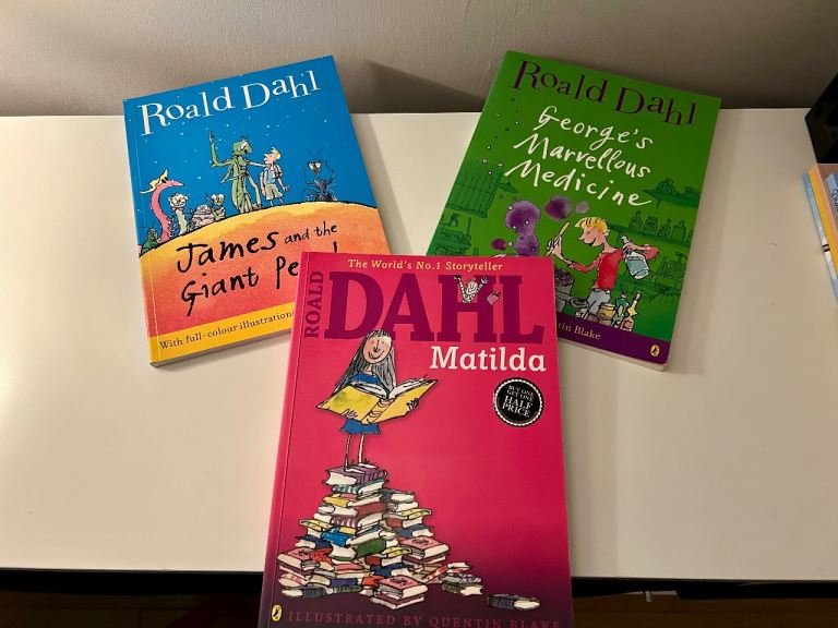 Three brand new Roald Dahl colour illustrated larger size paperbacks