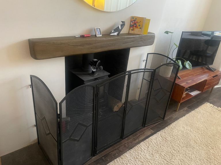 Stylish Black Folding Fire screen/guard 