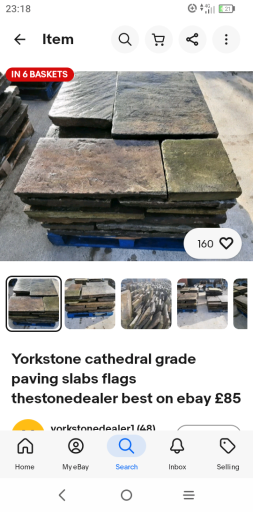 Yorkstone Cathedral Grade Paving Slabs/Flags