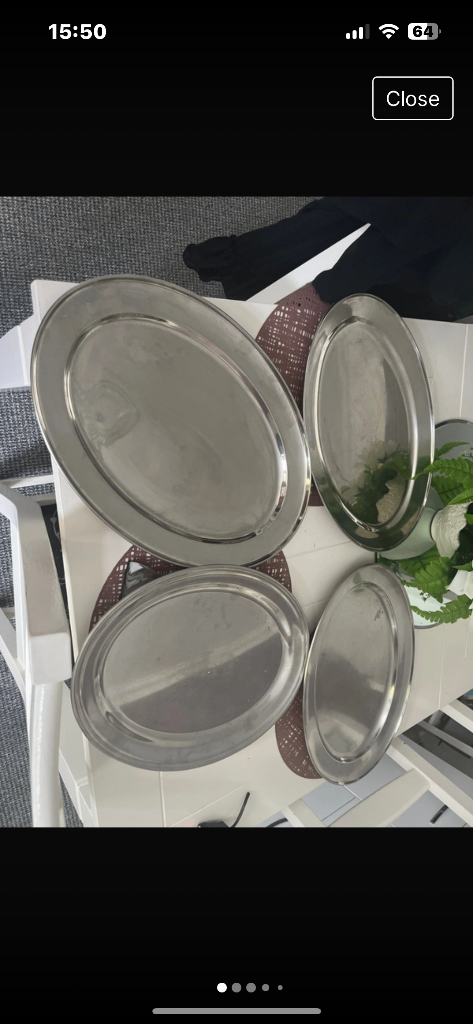 Catering platters oval (x8 ) or separate £8- each,