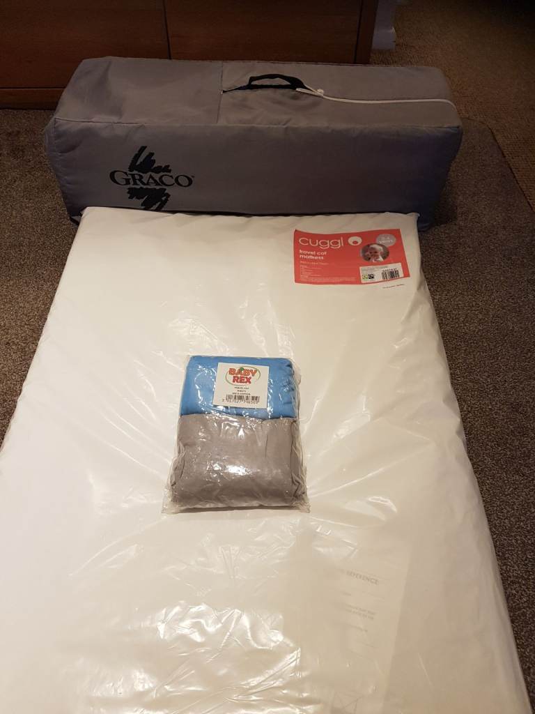 Graco travel cot with new mattress  and covers