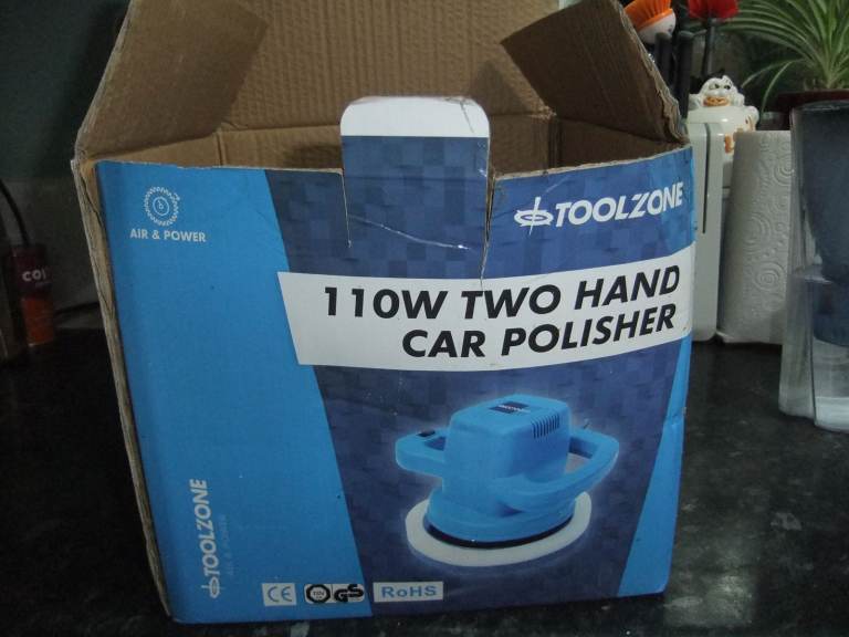 110w Orbital High Power Electric 10" inch Car Buffer Polisher + 2 Piece Pad Set