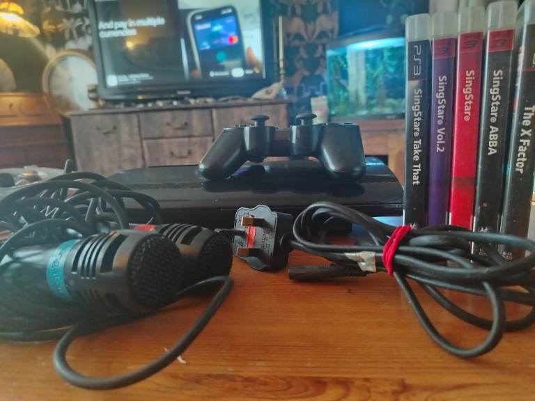 Sony PlayStation 3 Console with Controllers & SingStar Games