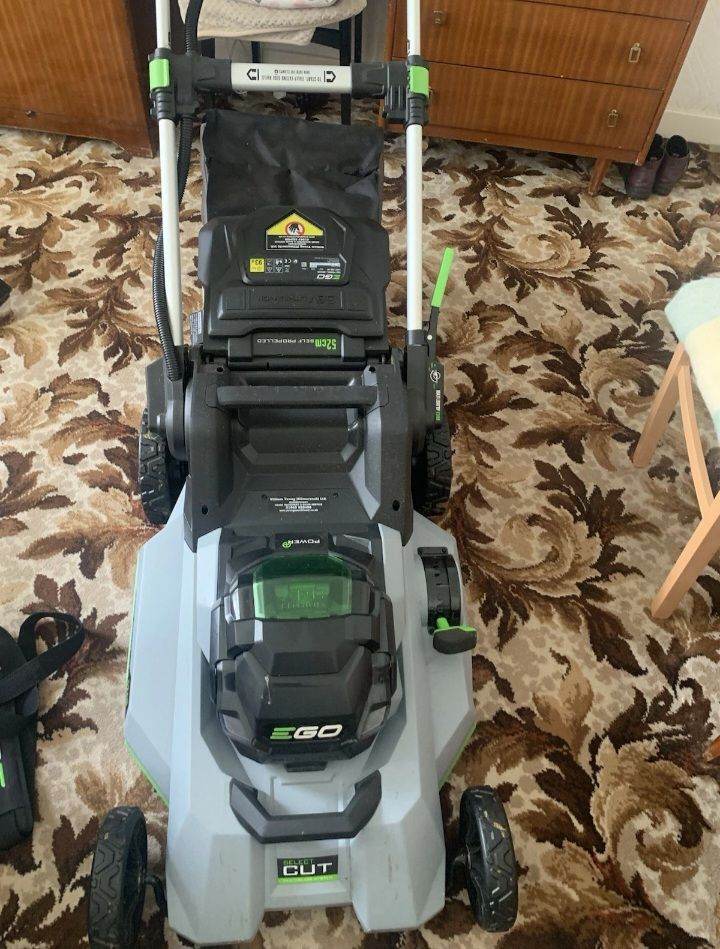 EGO Power Lawnmower and  Strimmer with Battery and Charger