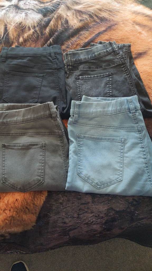F&F Tesco Jeans Style Skin tight fit leggings-4 pairs