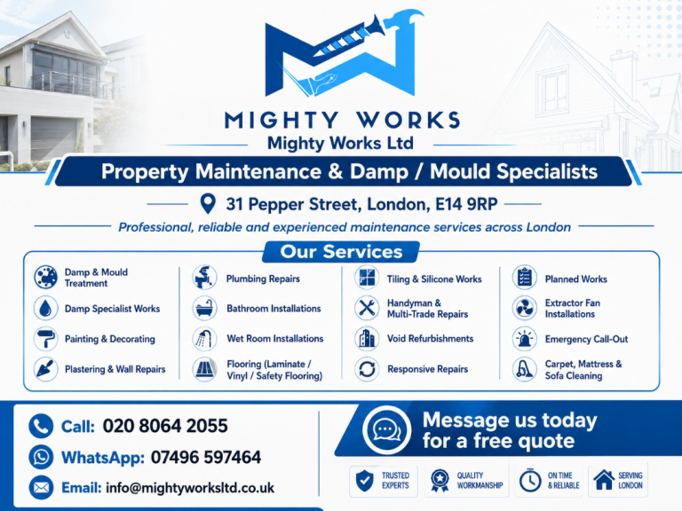 Plastering & Skimming London | Damp & Mould Wall Repairs | Ceiling & Patch Plastering Blown Plaster