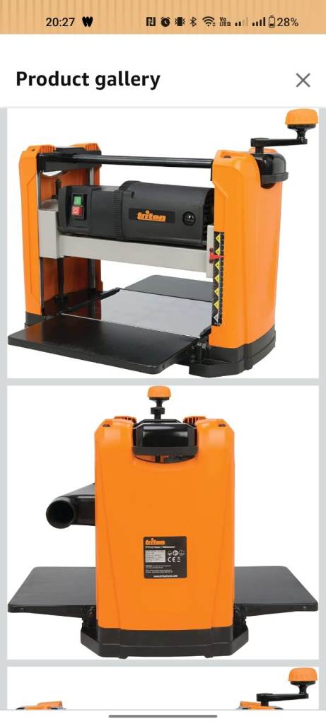 Triton tpt125 thickness planer 