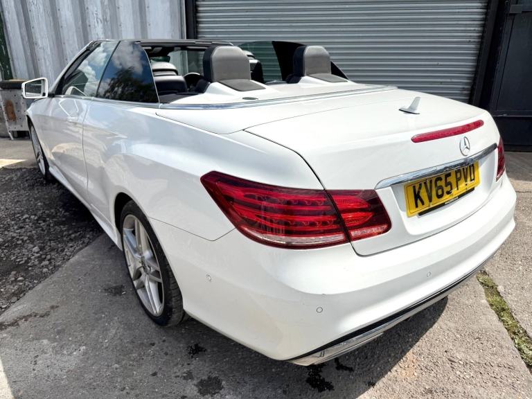 2016 65 MERCEDES E-CLASS E220 BLUETEC AMG CONVERTIBLE DAMAGED REPAIRABLE SALVAGE