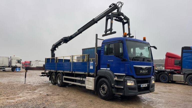 MAN/ ERF TGS 26-250 REAR MOUNTED HMF 1420 REMOTE CRANE 