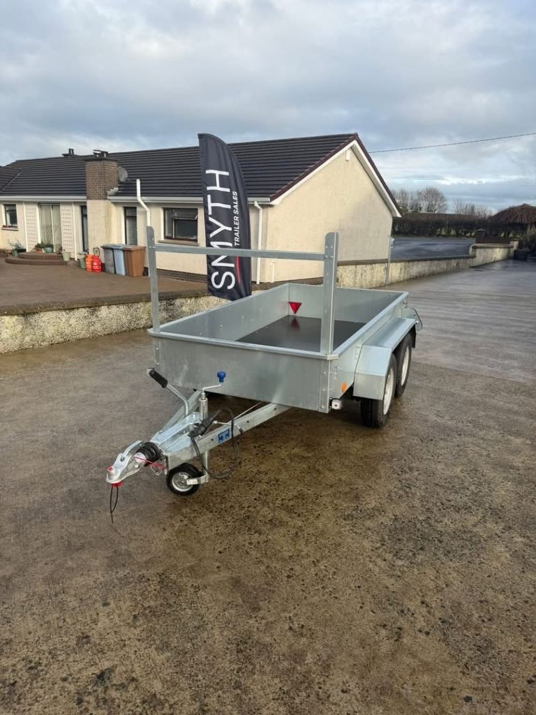 Car Trailer (Builders Trailer) - 8 x 5 - Broniss - 1 Years Warranty & Plated