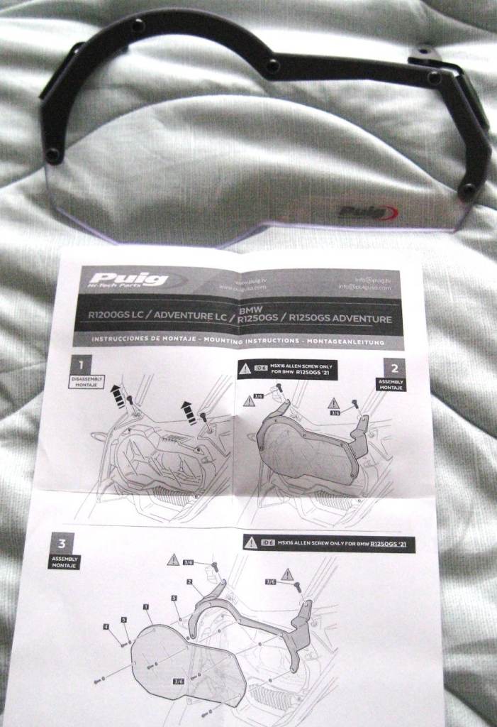 PUIG MOTORBIKE HEADLIGHT PROTECTOR FOR A BMW R1250 GS