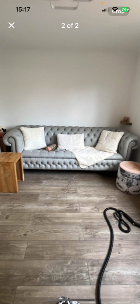 Chesterfield leather sofa 