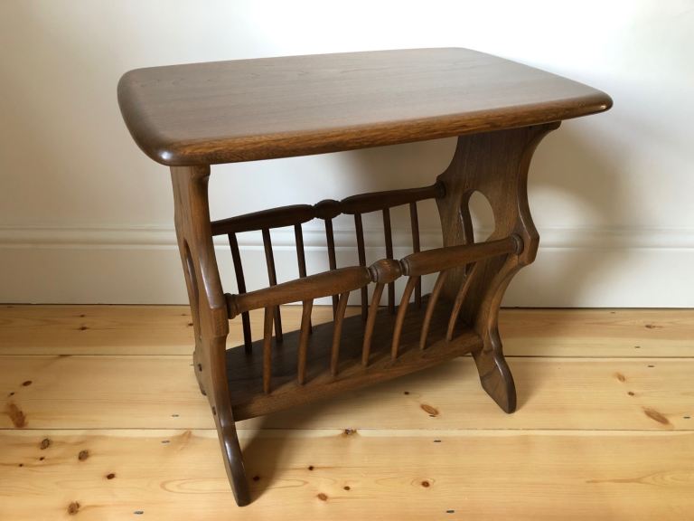 image for Ercol Chaucer Magazine Rack / Coffee / Side Table in Golden Dawn Model number 974 - As New Condition