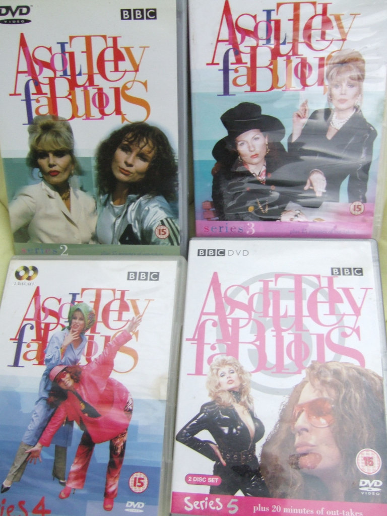 ABSOLUTELY FABULOUS Dvd's Series 2, 3, 4, & 5  BBC Classic Comedy, on 6 Disc;s