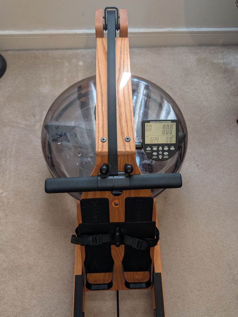 WaterRower Original Oak Rowing Machine Series IV Monitor