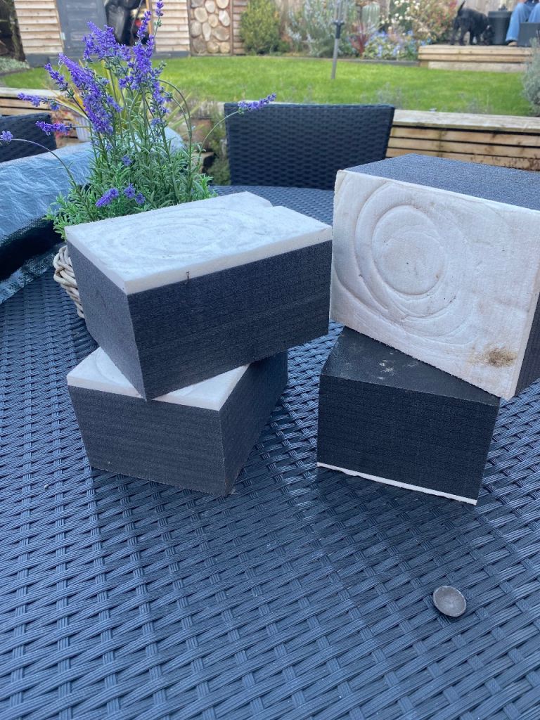 Caravan leg levelling blocks