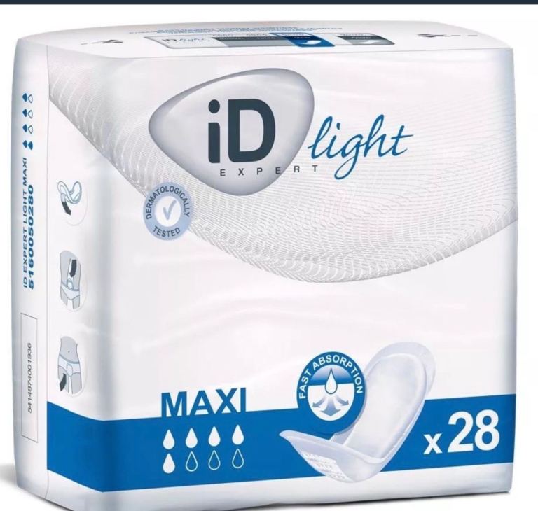 Expert ID light maxi incontinence pads