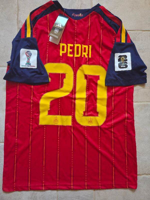 Adidas Spain National Team Football Shirt - Pedri 20 - Men's L