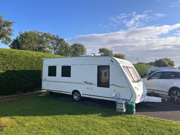 Elddis sunstyle gt 505 touring caravan 2007 single wheel 