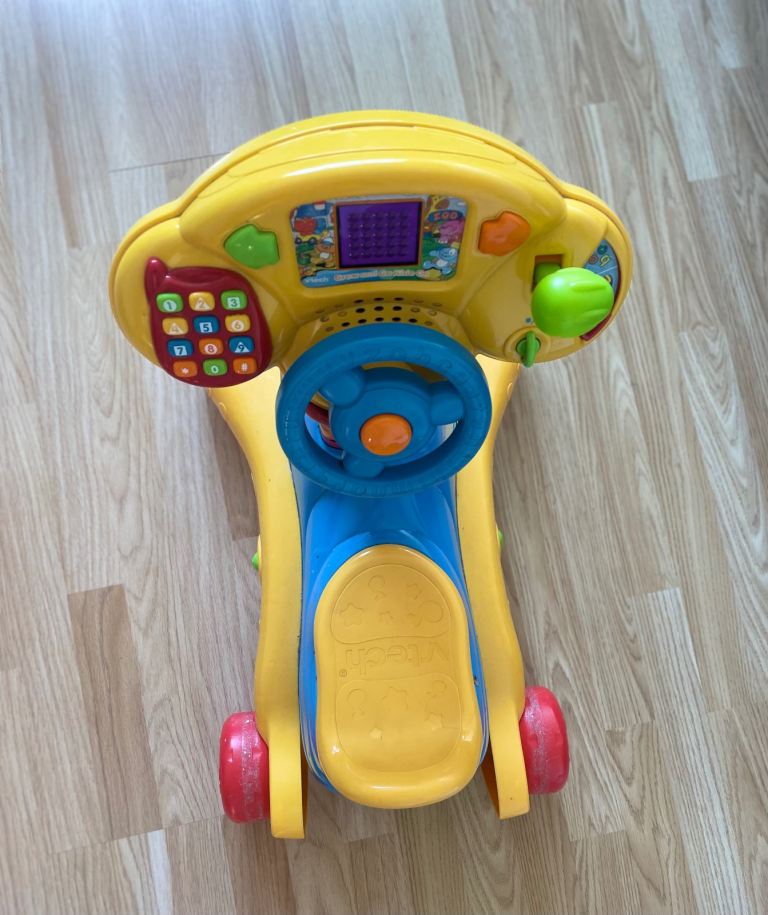 VTech Grow and Go Ride-On 3-in-1 Toy sounds lights learn ride on car
