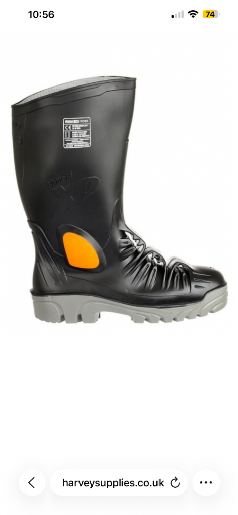 Safety wellington boots