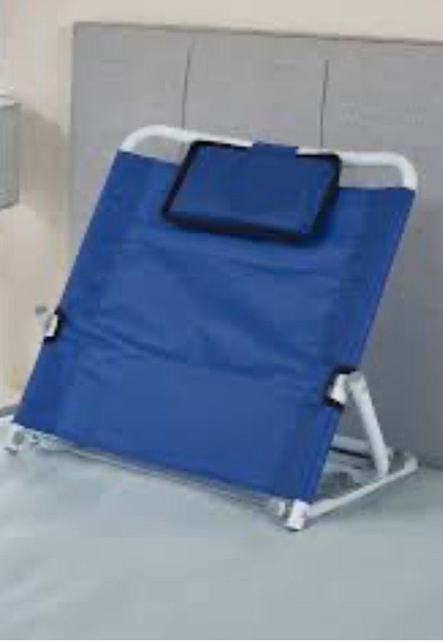Healthcare Adjustable Back Rest with Padded Headrest - Ideal for Bed Leisure