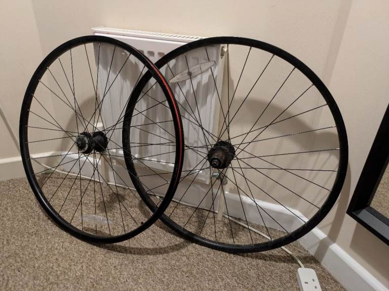 Disc Brake Bike Wheels - Fair Condition 