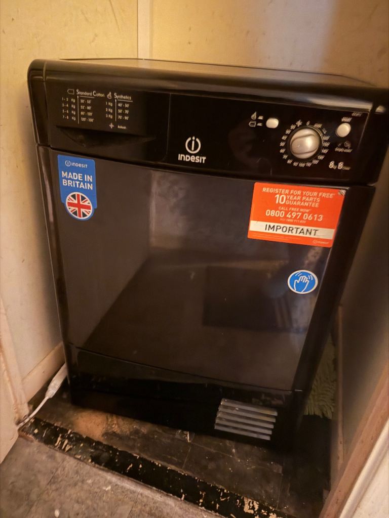 Indesit Tumble Dryer – Black, Good Working Order