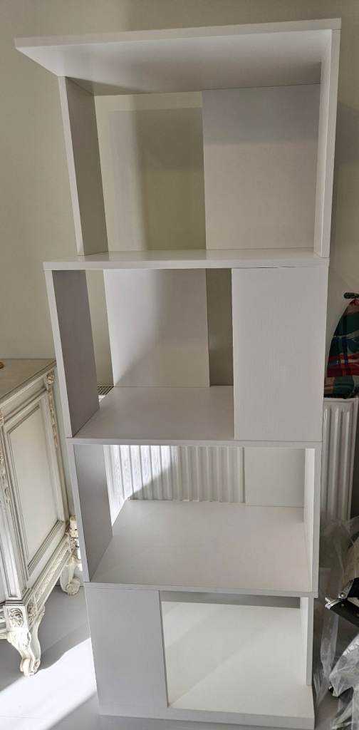 Modern White Bookcase