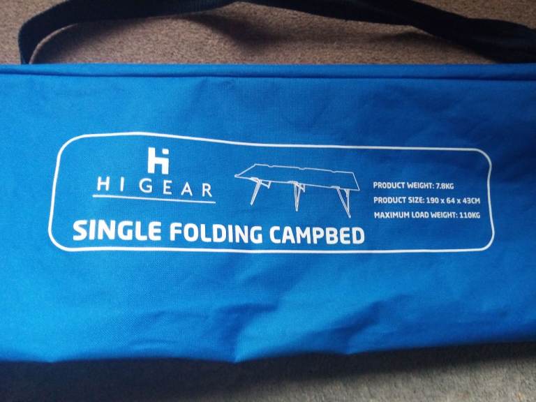 Camp bed single folding x 2