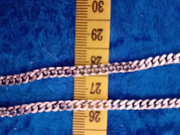 New Silver Cross Chain Necklace
