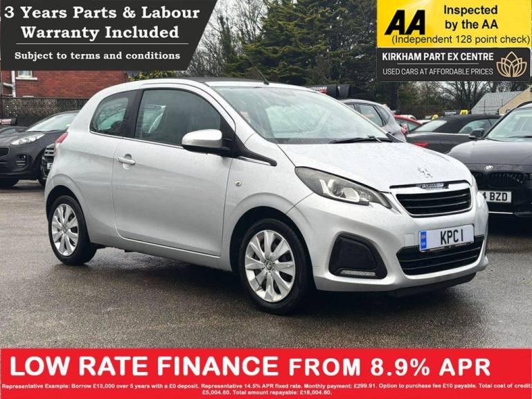2015 Peugeot 108 1.0 VTi Active Top Hatchback Petrol Manual