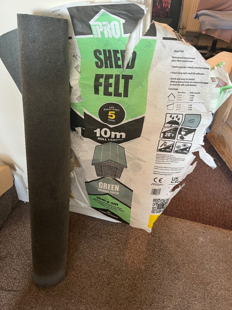 Shed Roof Felt BNWT