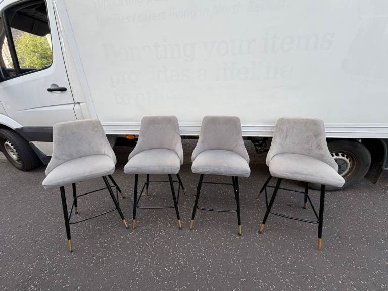 4 modern high bar stools £130 These were £120 each