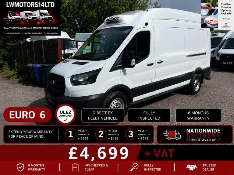 FORD TRANSIT 2.0 ECOBLUE LEADER L3H3 LWB HIROOF THERMO KING FRIDGE VAN 2022 71