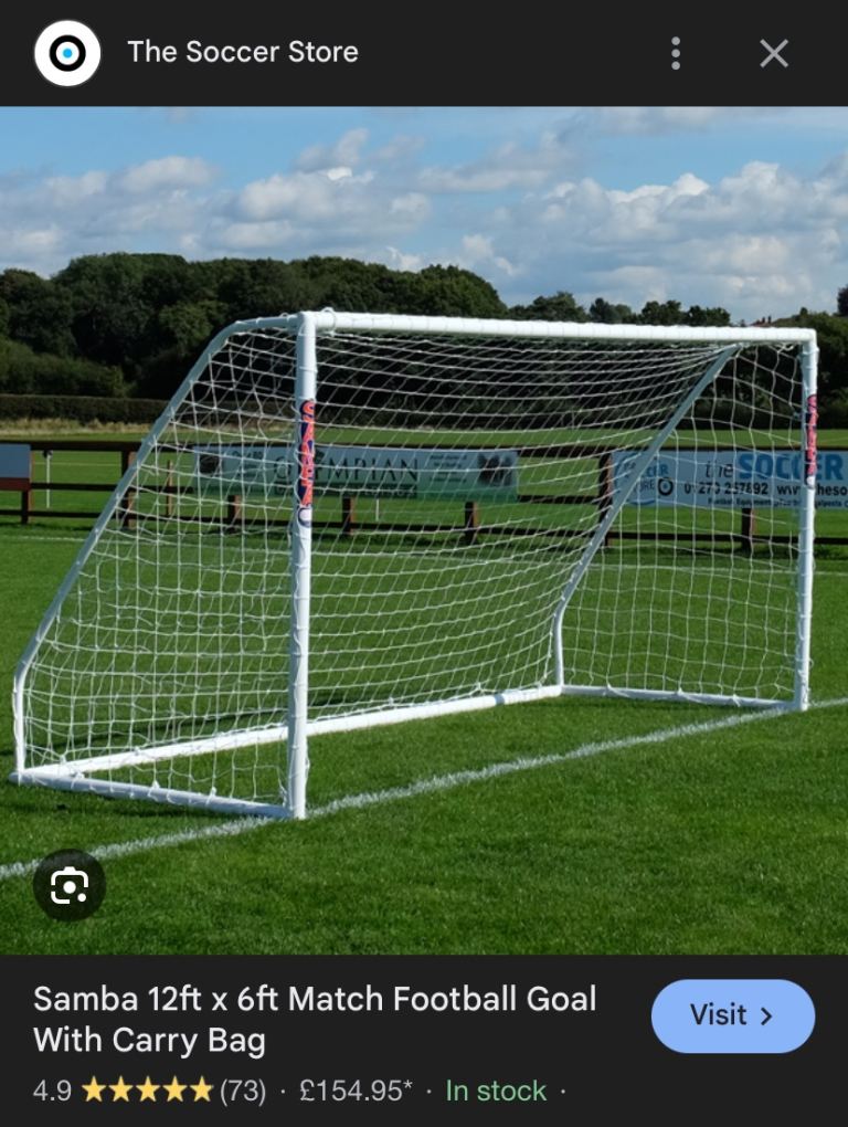 image for 2 x Football goals 