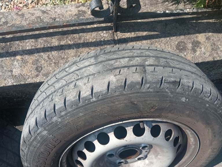 VW Transporter T6.1 steel wheels and tyres 