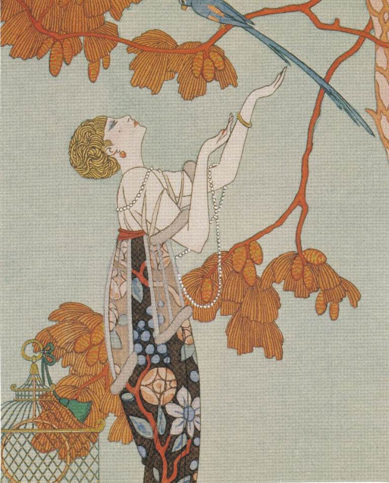 03. A Rare Original Print of an Art Deco Advertisement of the Day Woman and Pearls
