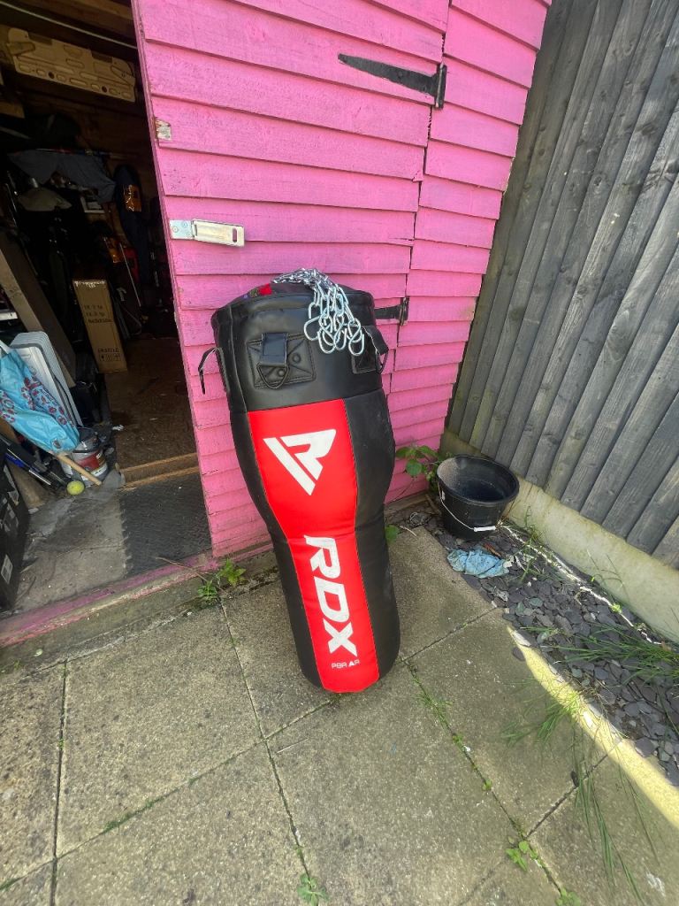 RDX Punch Bag – Black and Red, Good Condition