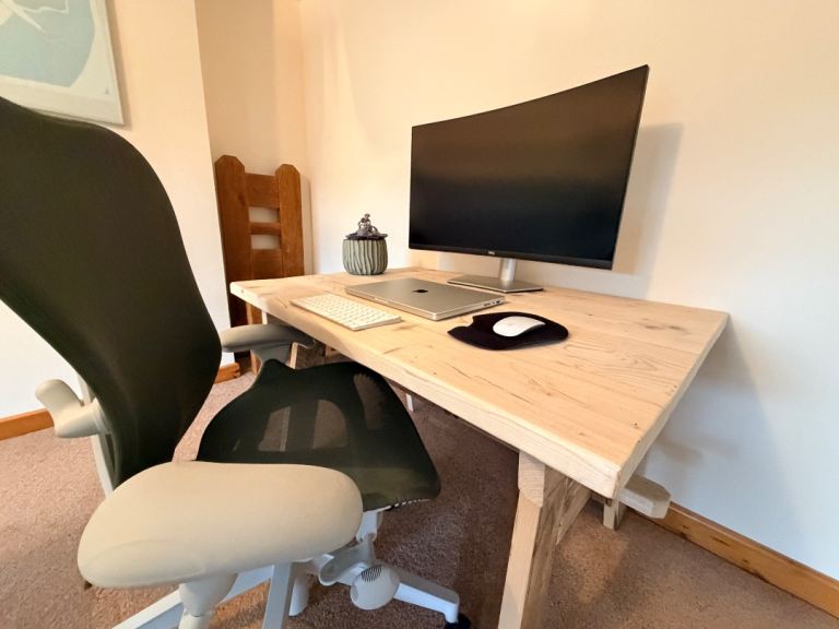 Handmade wooden desk