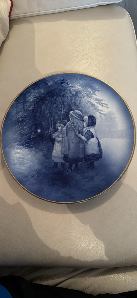 Blue children plate