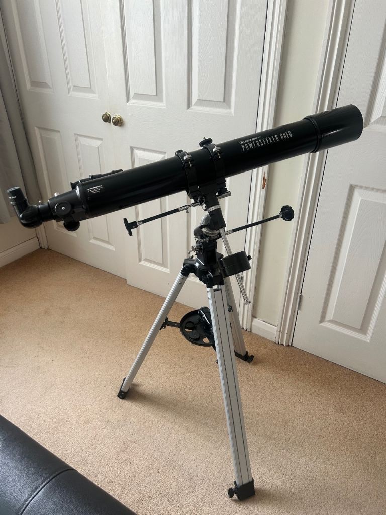 Celestron PowerSeeker 80EQ Telescope with Tripod – Good Condition