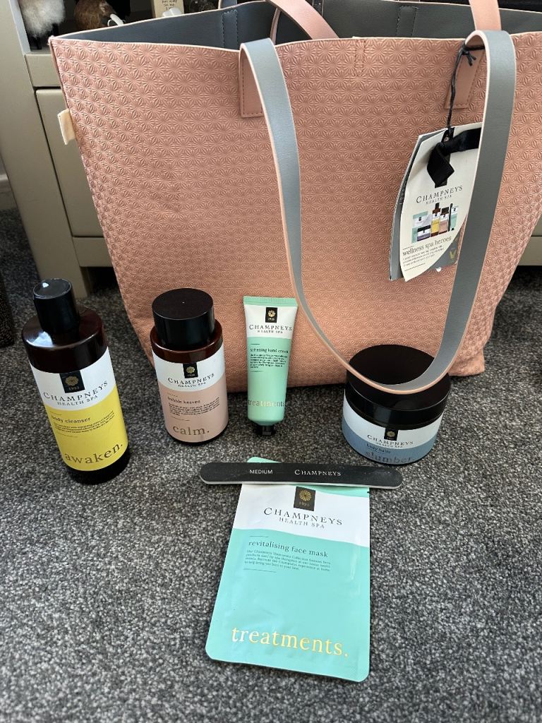 2 new Champneys bag & products 