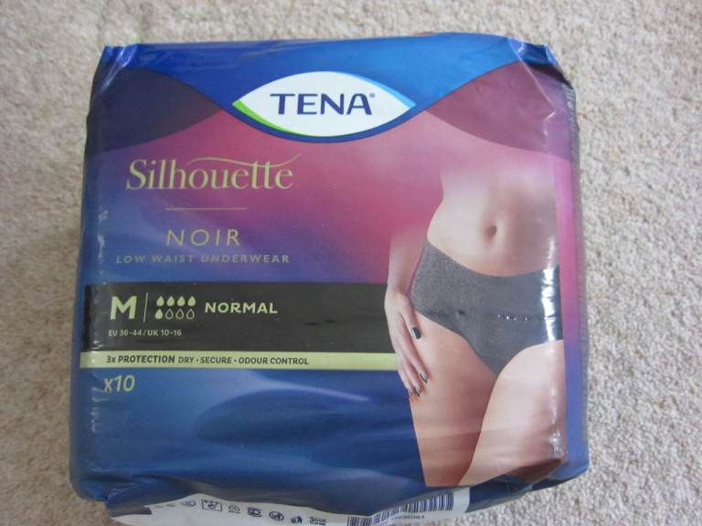 Tena Silhouette Low Waist Underwear Noir Medium 10 Pack