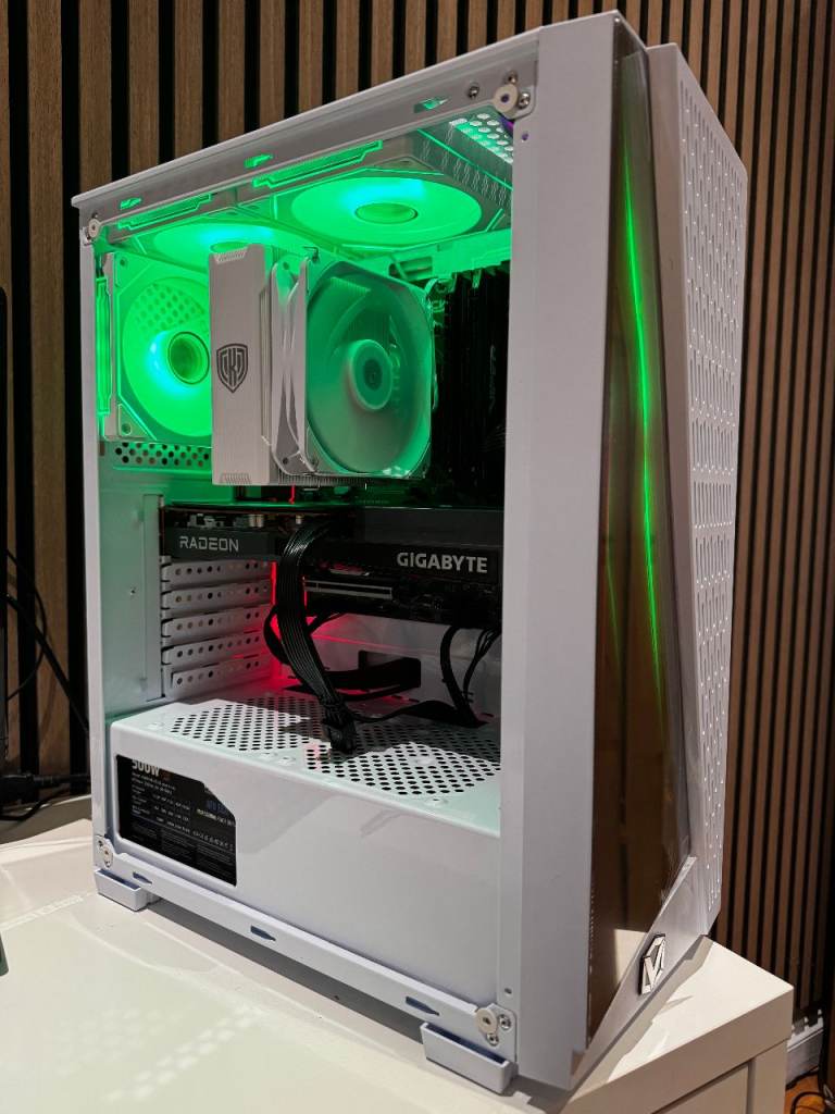 Ryzen 7 3700X RX 6600 Gaming PC - White RGB - MEGA Value for Performance