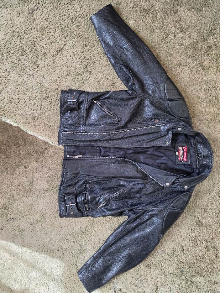Leather motorcycle jackets and trousers