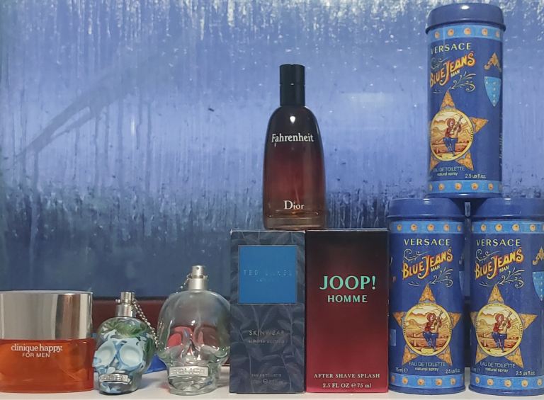 Selection of Men's Fragrances Empty - Dior, Versace, Joop!, Clinique