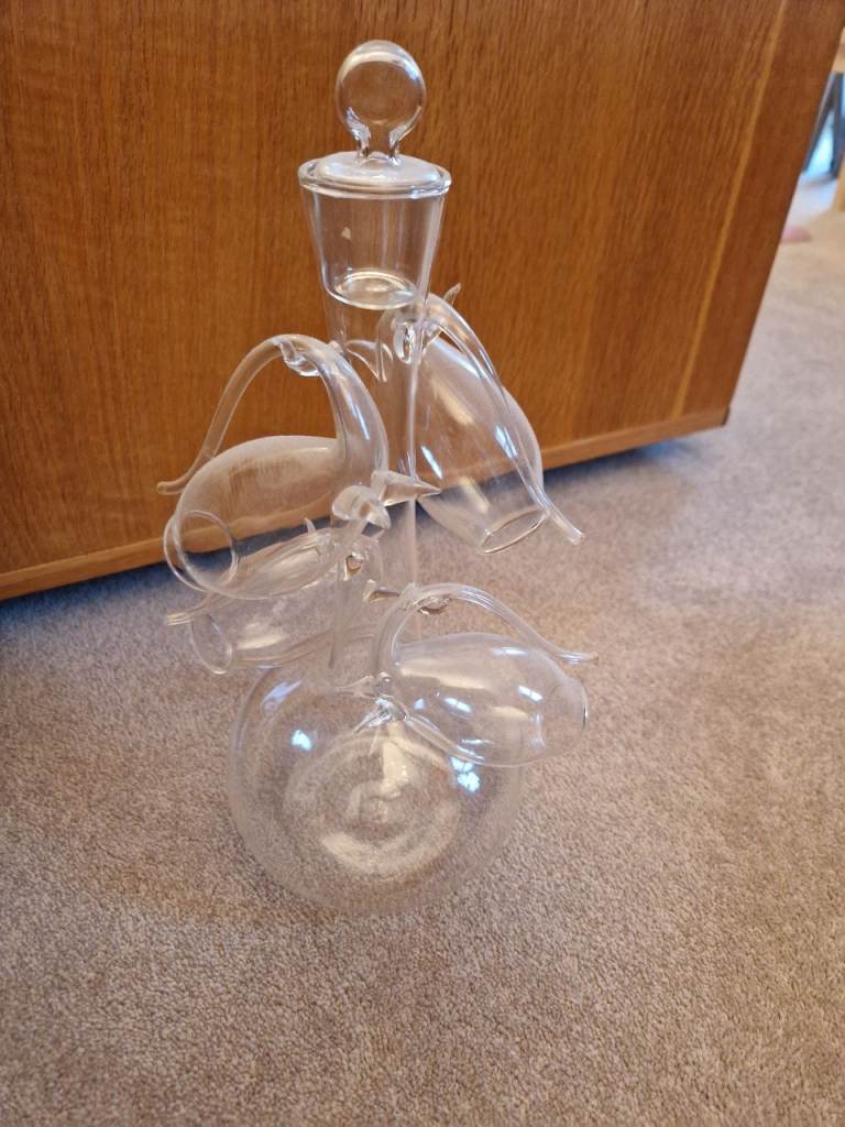 Unique Decanter and glasses