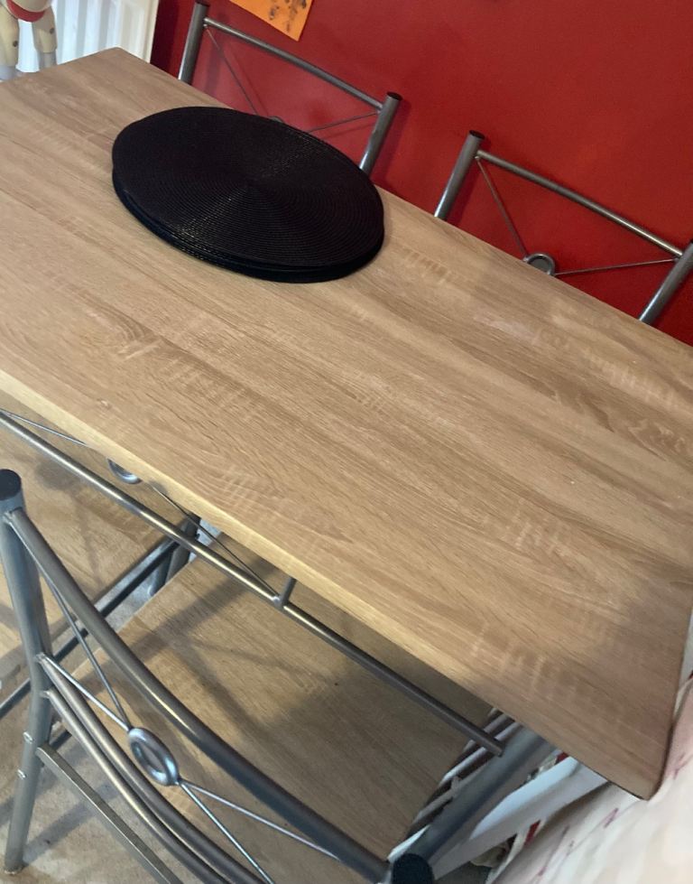 Dining table and chairs 